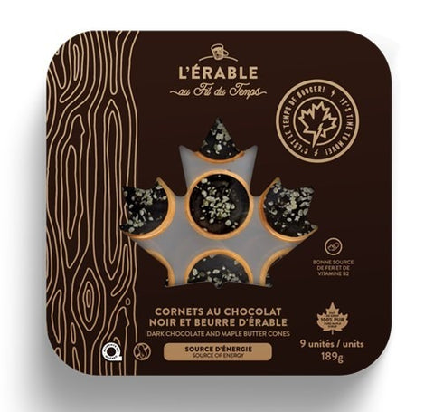 Cornets à l'érable - Beurre d'érable et tire à l'érable