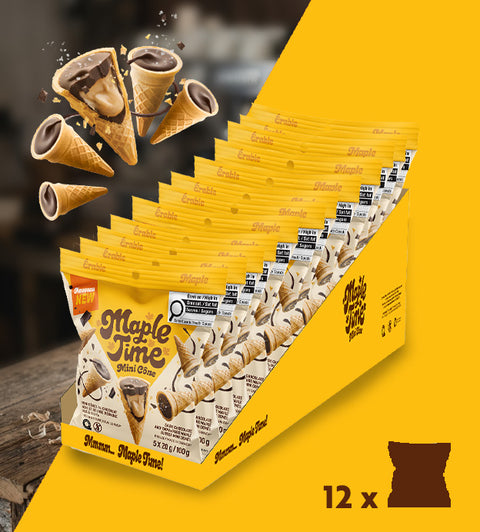 Mini cônes Maple Time caisse 12 x sacs de 5