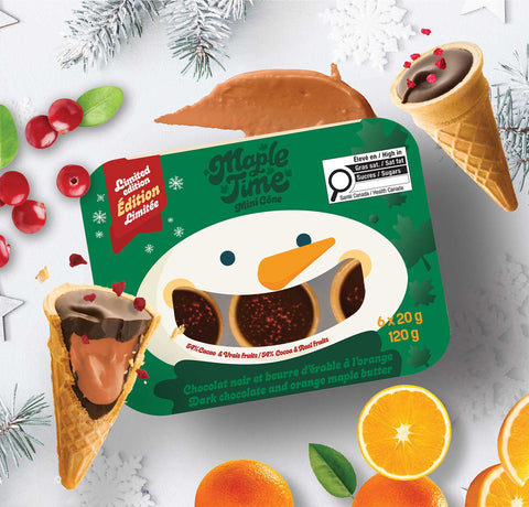 Mini cônes Maple Time boîtes de 6