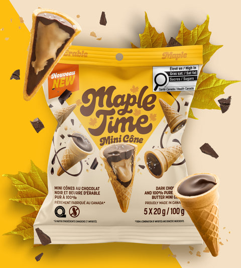 Mini cônes Maple Time sacs de 5 - Érable